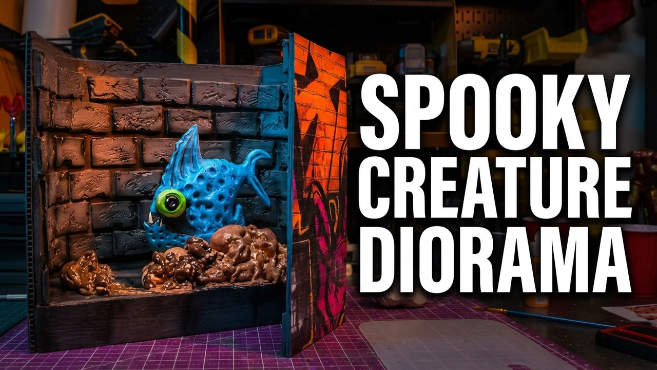 DIY Atmospheric Creature Diorama | Spooky Crafts
