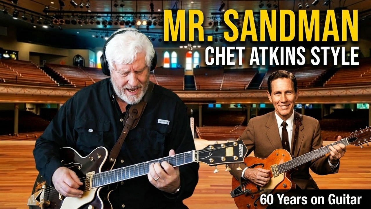Chet Atkins Tribute   Mr  Sandman & Windy and Warm Fingerstyle Guitar Covers