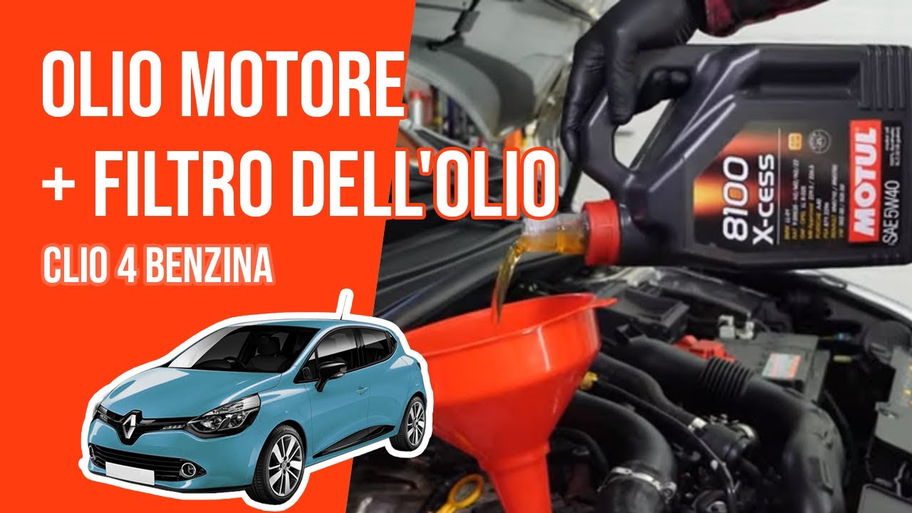 Cambio olio motore e filtro dell'olio Clio 4 0.9 TCe 🛢
