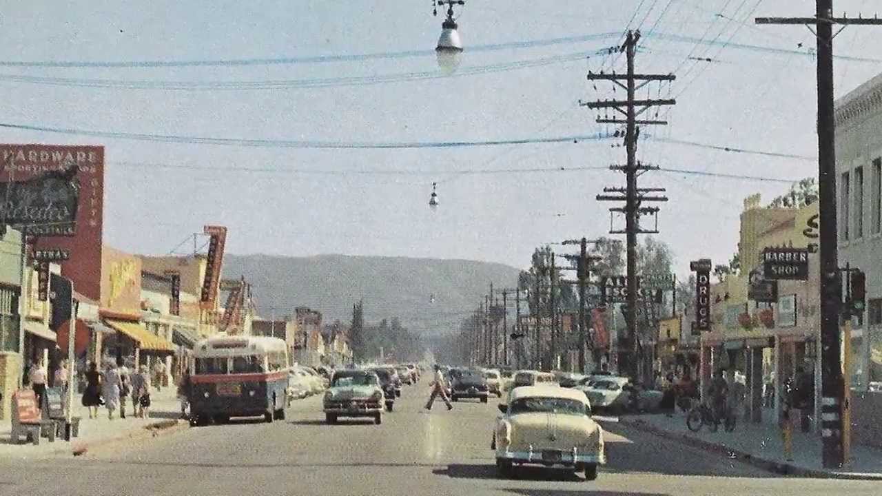 CITVAR Reseda Blvd.1950's VS 2012 looking south from Sherman Way.