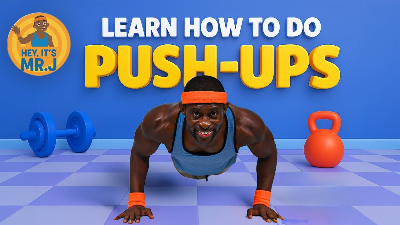 Fun Kids Exercise: Learn Push-Ups with Mr. J!