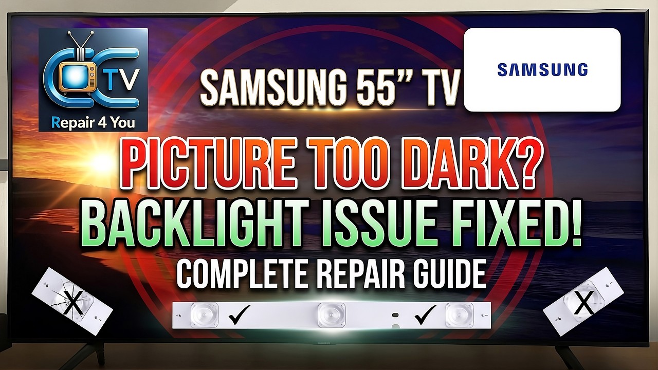 Samsung 55 Zoll GU55TU7079 Bild zu Dunkel - Picture too Dark - Backlight Defekt - Backlight Issue