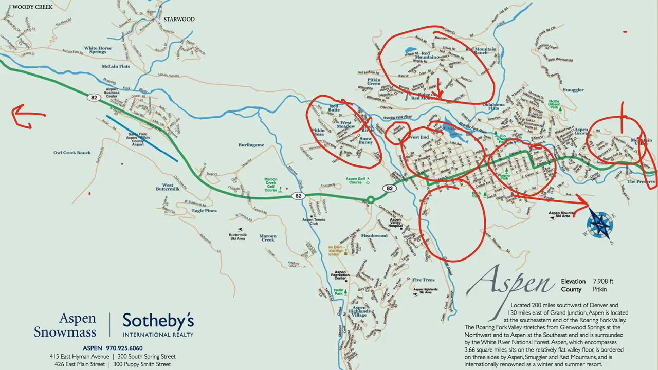 Aspen Real Estate Map Overview with Tim Estin