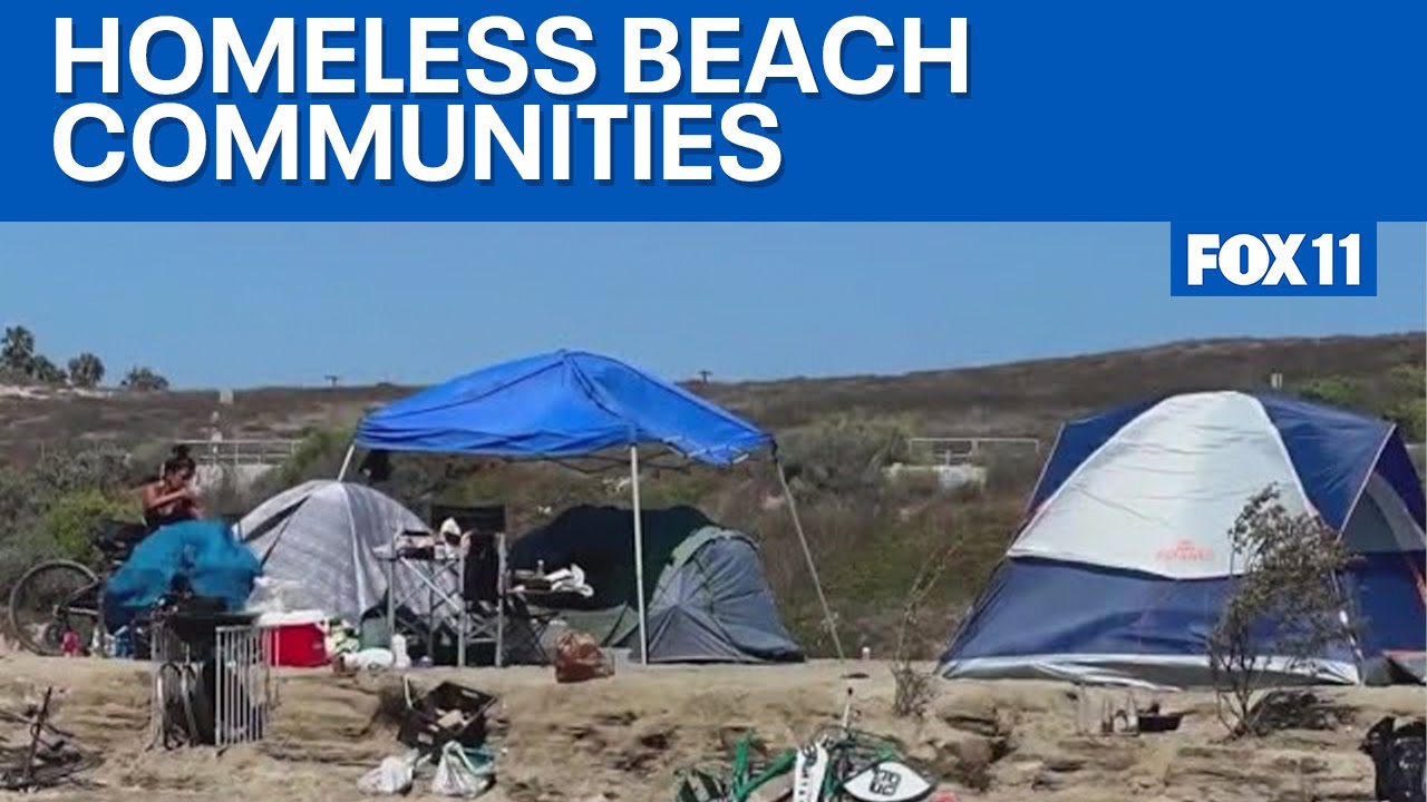 Homeless encampments on Southern California beaches growing