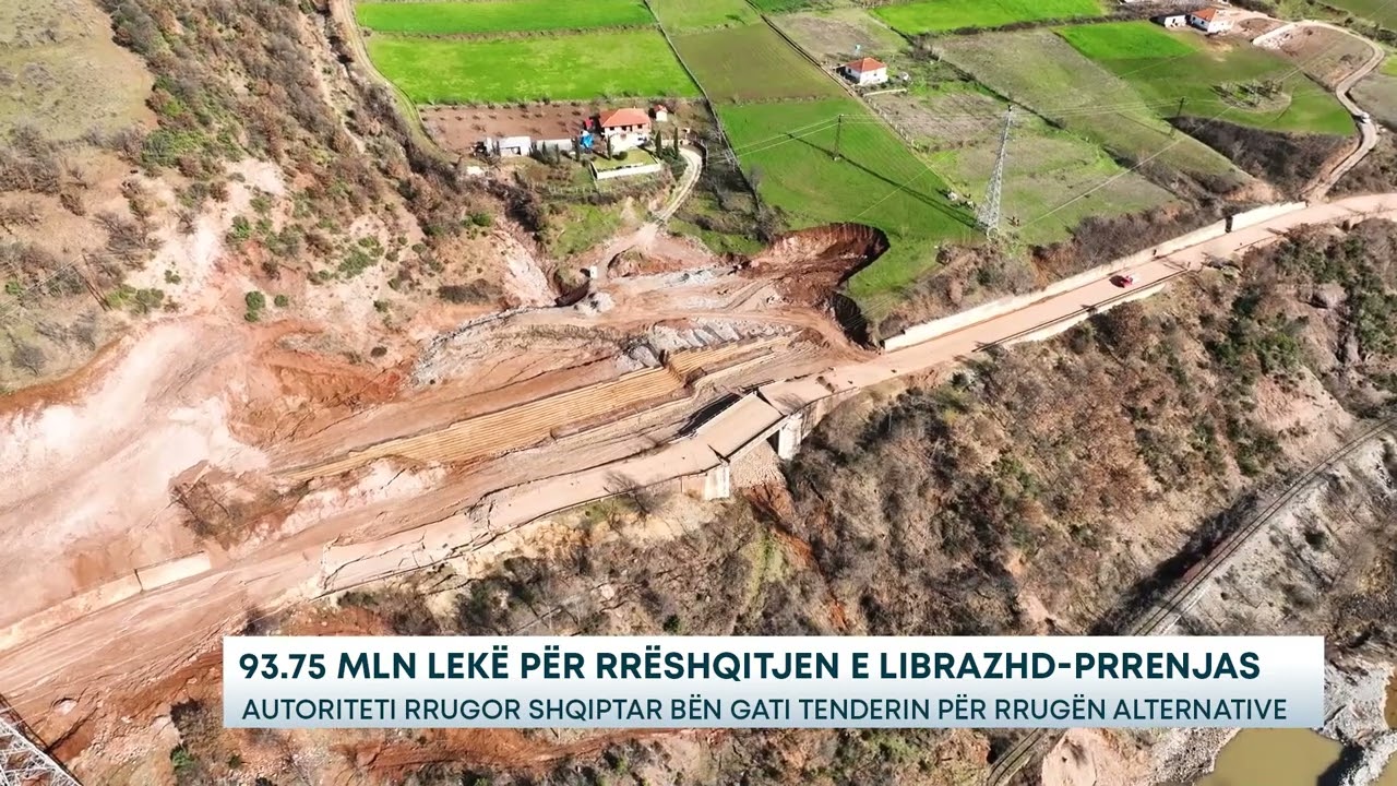 93.75 mln lekë për rrëshqitjen e Librazhd-Prrenjas Autoriteti Rrugor Shqiptar bën gati tenderin....