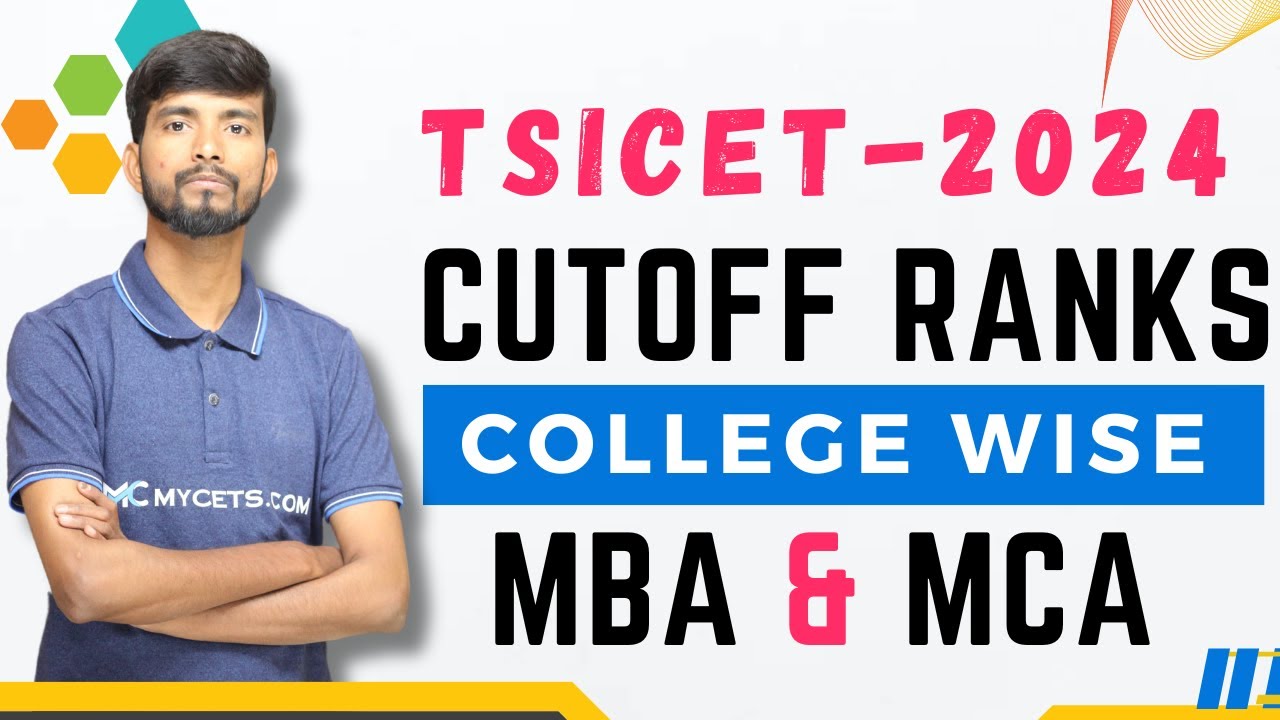 TSICET 2024 Cutoff Ranks|TSICET MBA Cutoff Ranks|TSICET Cutoff Ranks 2024|TSICET 24 MCA Cutoff Ranks