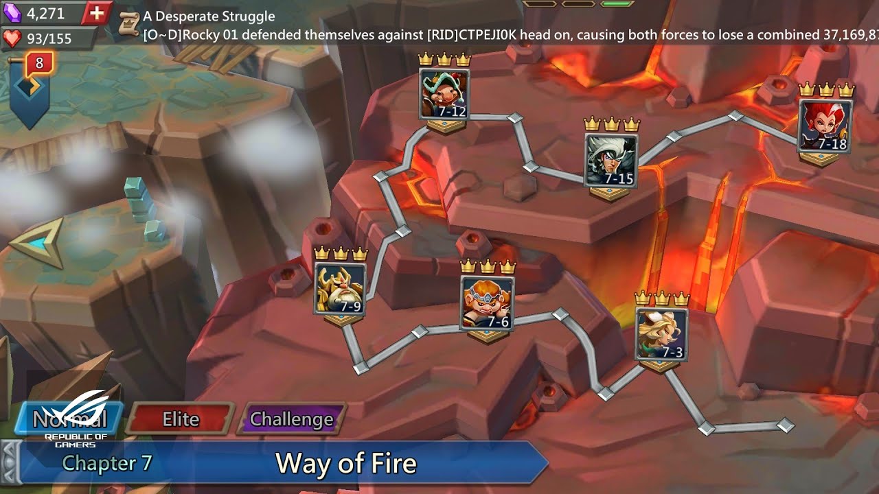 Chapter 7 Way of Fire (Normal) - Lords Mobile
