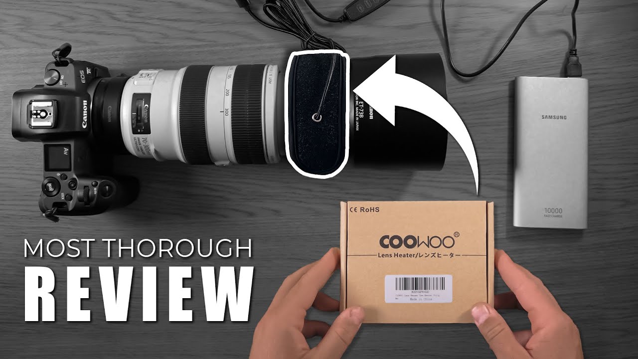 How to AVOID FOG on CAMERA LENS - Coowoo LENS HEATER in-depth REVIEW - best heating strip for lenses