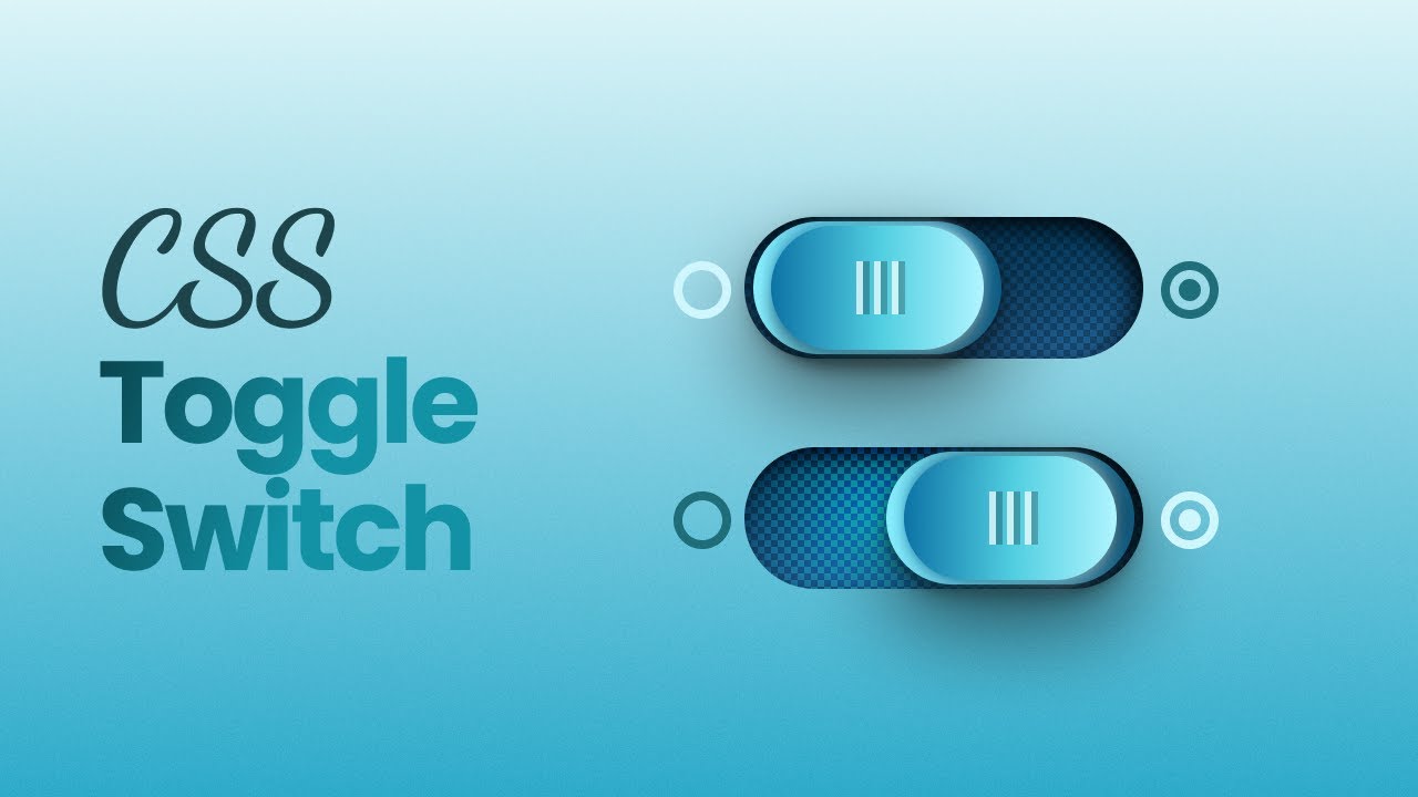 CSS Toggle Switch | Skeuomorphic CSS