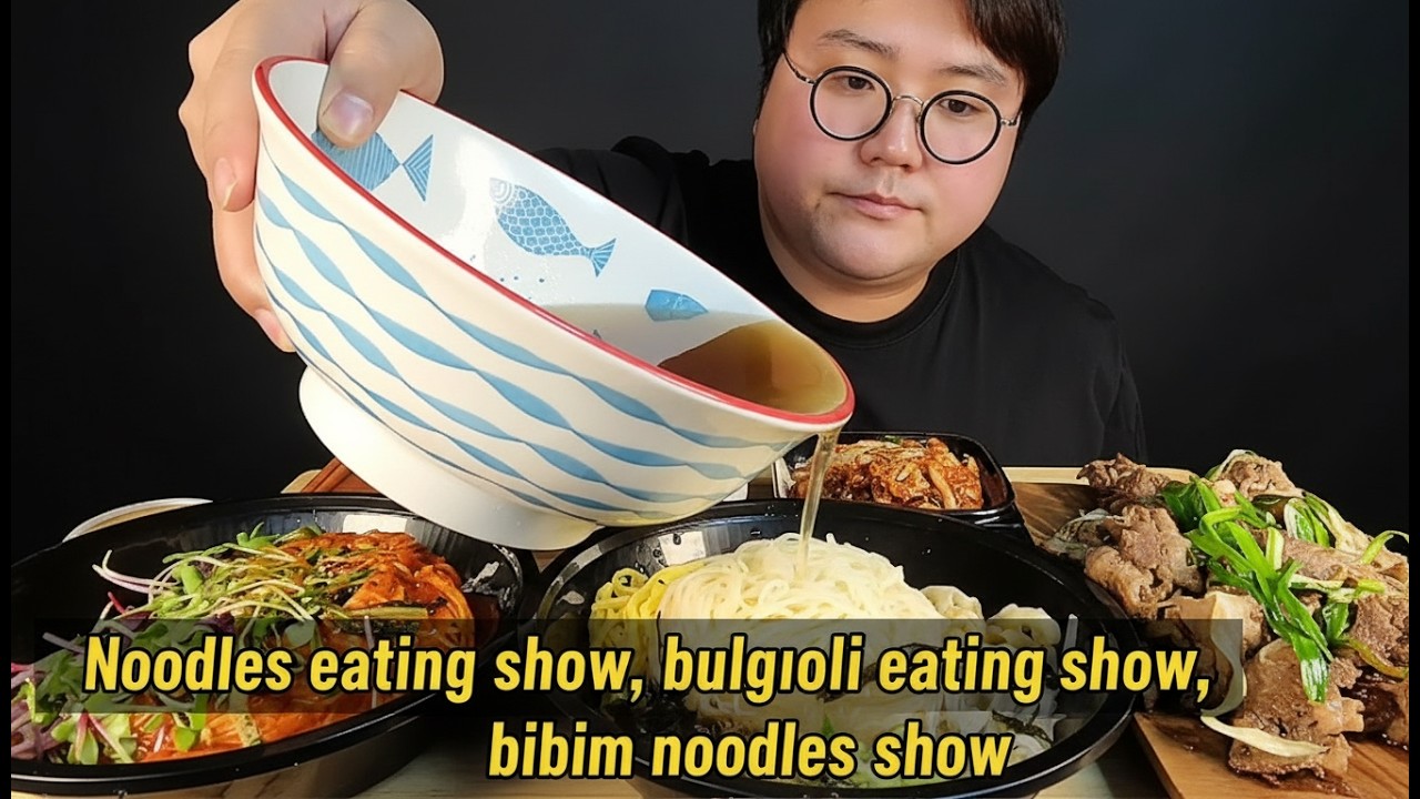 풍국면 별표국수 & 열무비빔국수 & 불고기 먹방 | Mukbang | Korean Noodles & Bulgogi