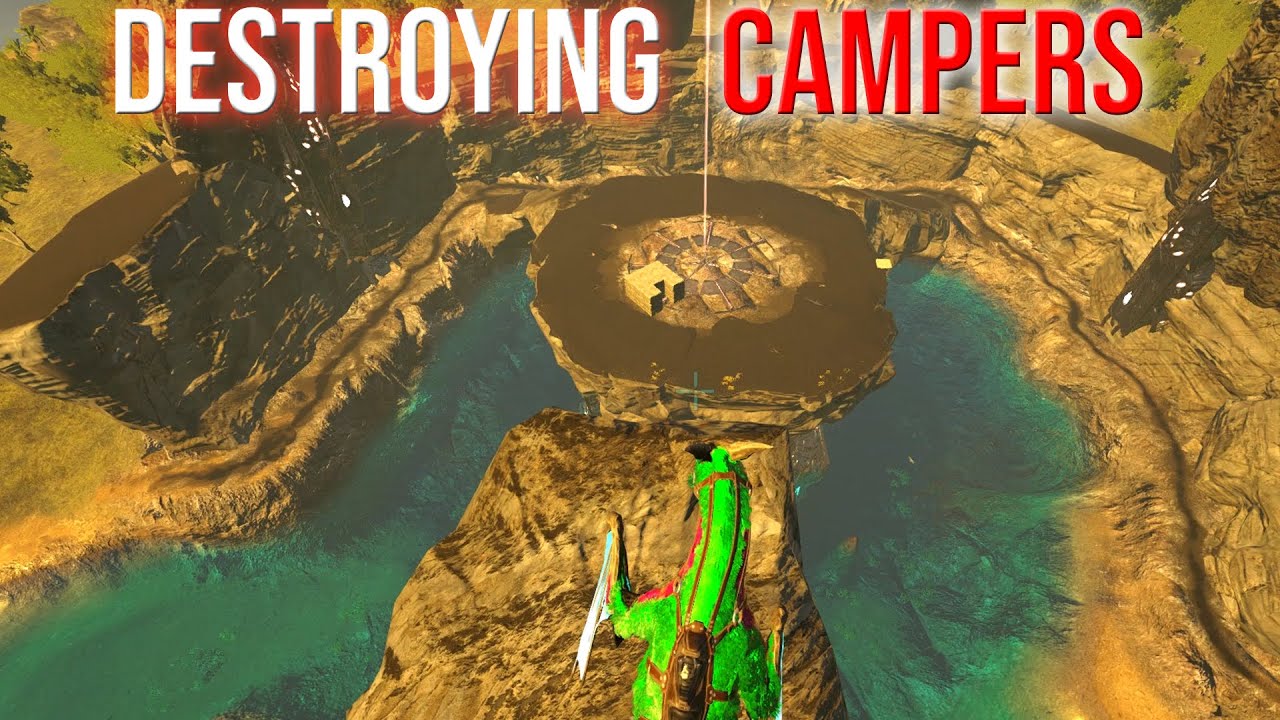 DESTROYING OBELISK CAMPERS - ARK SMALL TRIBES PVP #82