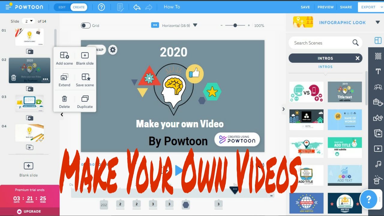 How to make Video Presentation using Powtoon
