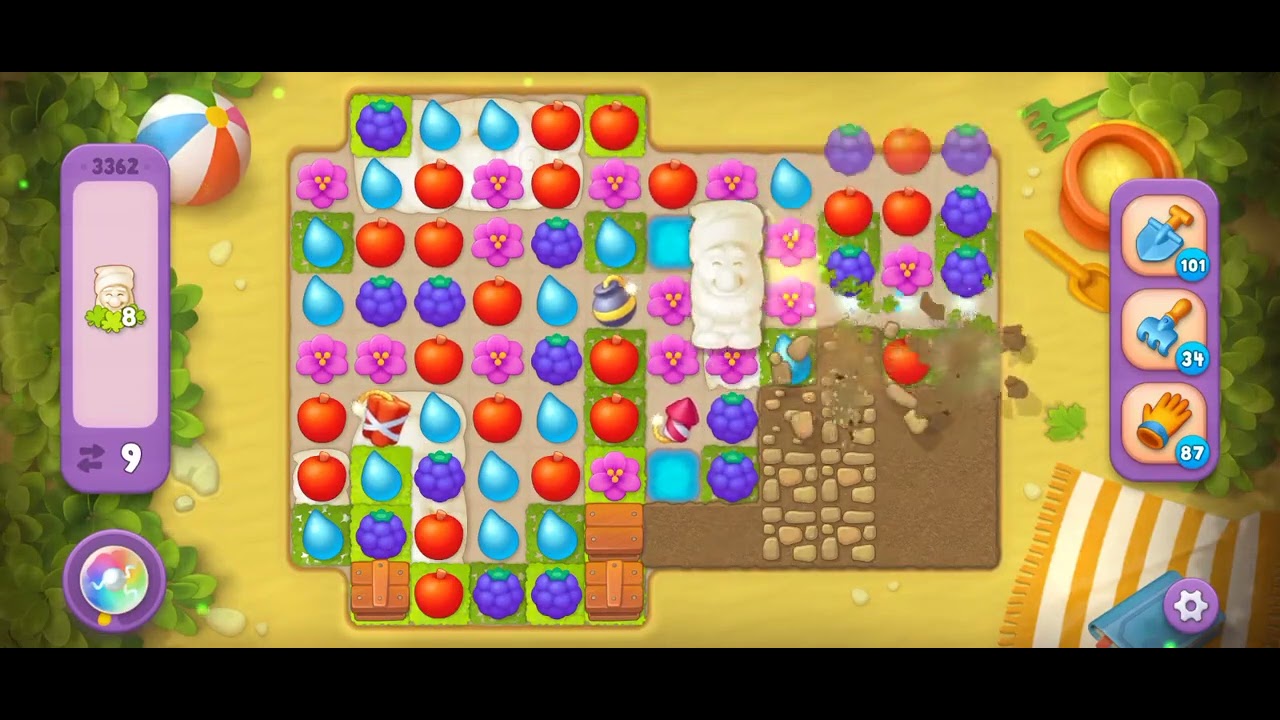 Gardenscapes Level 3362 [Super Hard Level] #game #gardenscapesgame #tranding #viral #androidgamespla
