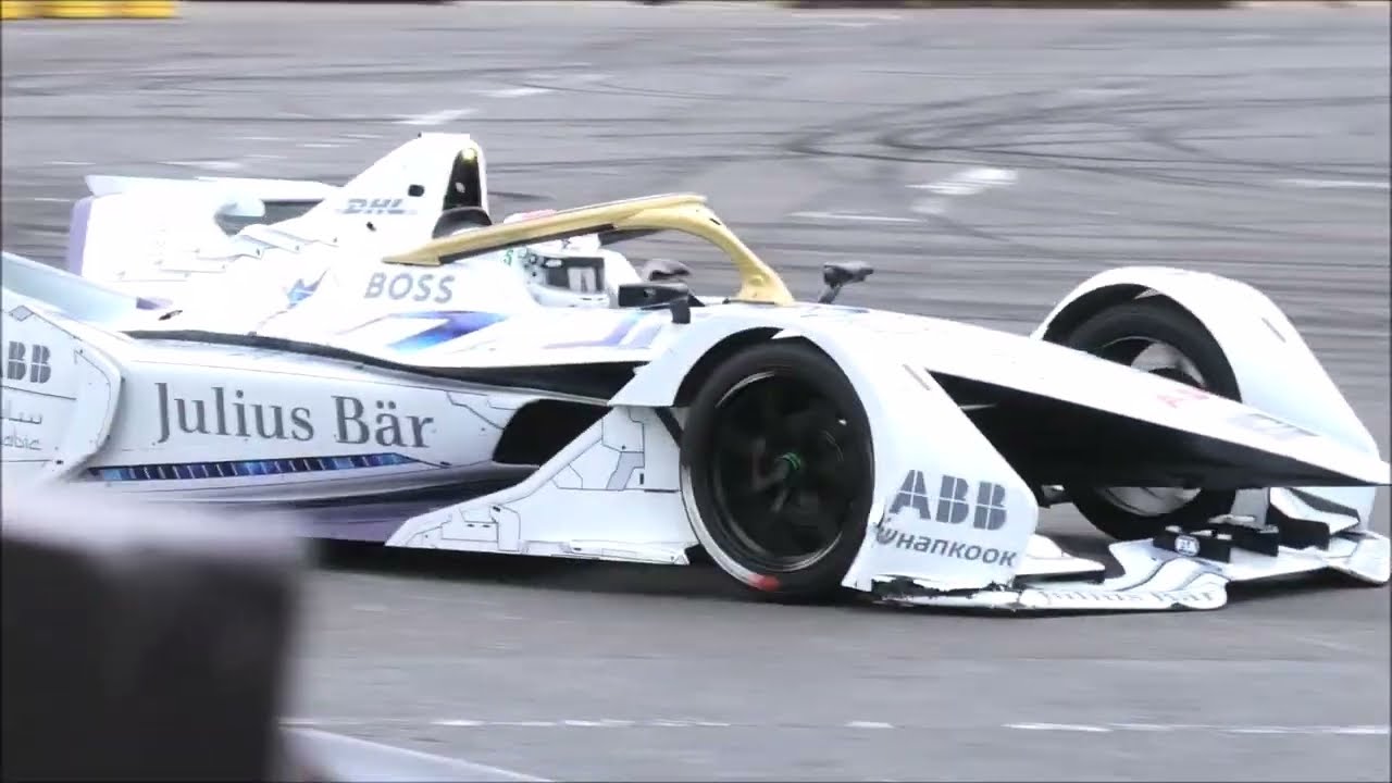 【 山本左近　FORMULA- E  　ガードレールにささってしまった　お台場】MotorsportsJapan　2022.11.20