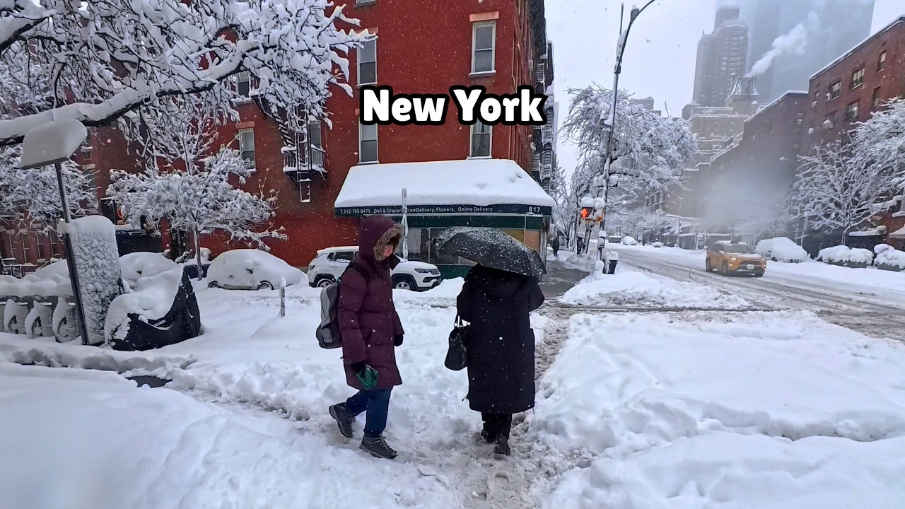 Manhattan Blizzard 2026 Walking Tour Heavy Snowstorm Video
