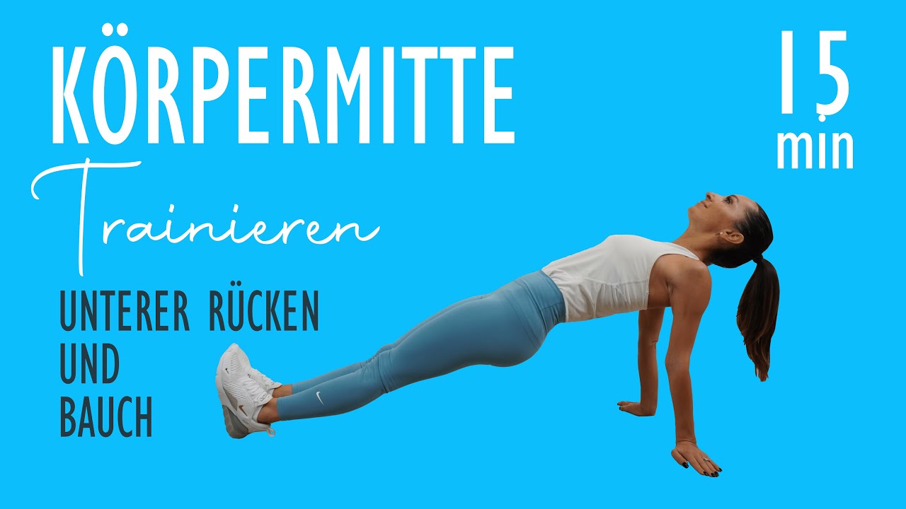 K&Ouml;RPERMITTE TRAINIEREN / Unterer R&uuml;cken und Bauch / HIIT Workout | Katja Seifried