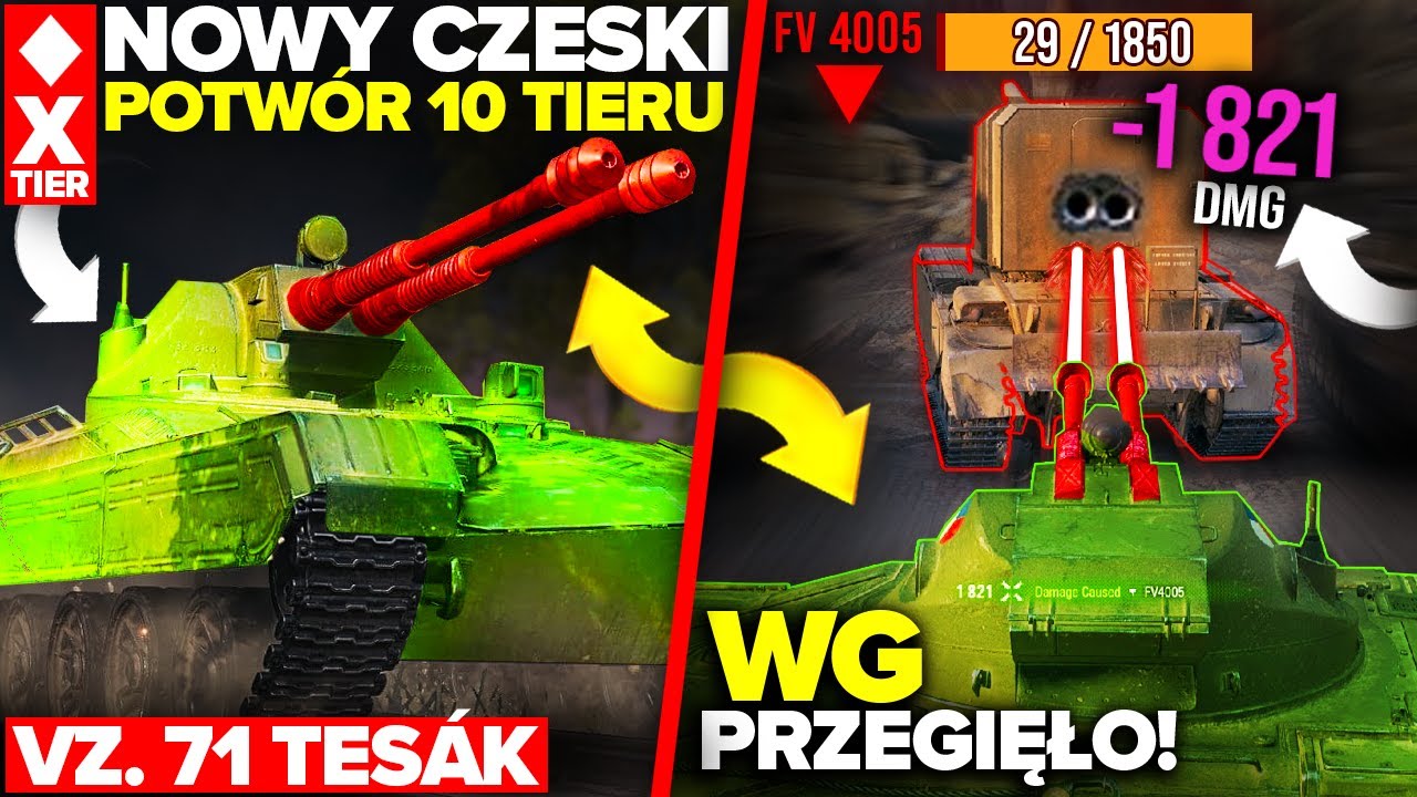 NOWY POTW&Oacute;R ZNISZCZY WOT?! *1800 DMG w 3 SEKUNDY* - Vz. 71 Tes&aacute;k
