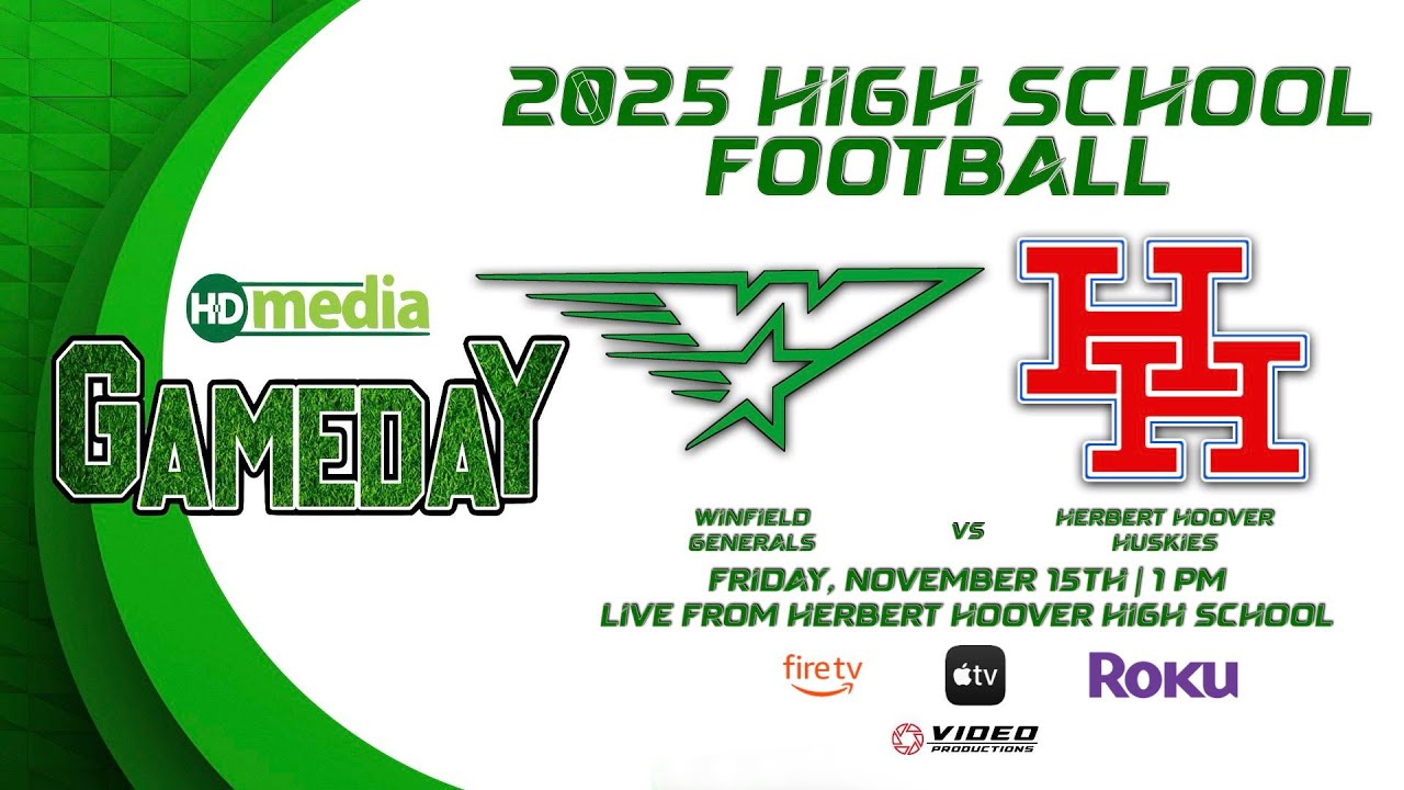 WINFIELD GENERALS VS. HERBERT HOOVER HUSKIES | 2025 HIGH SCHOOL FOOTBALL