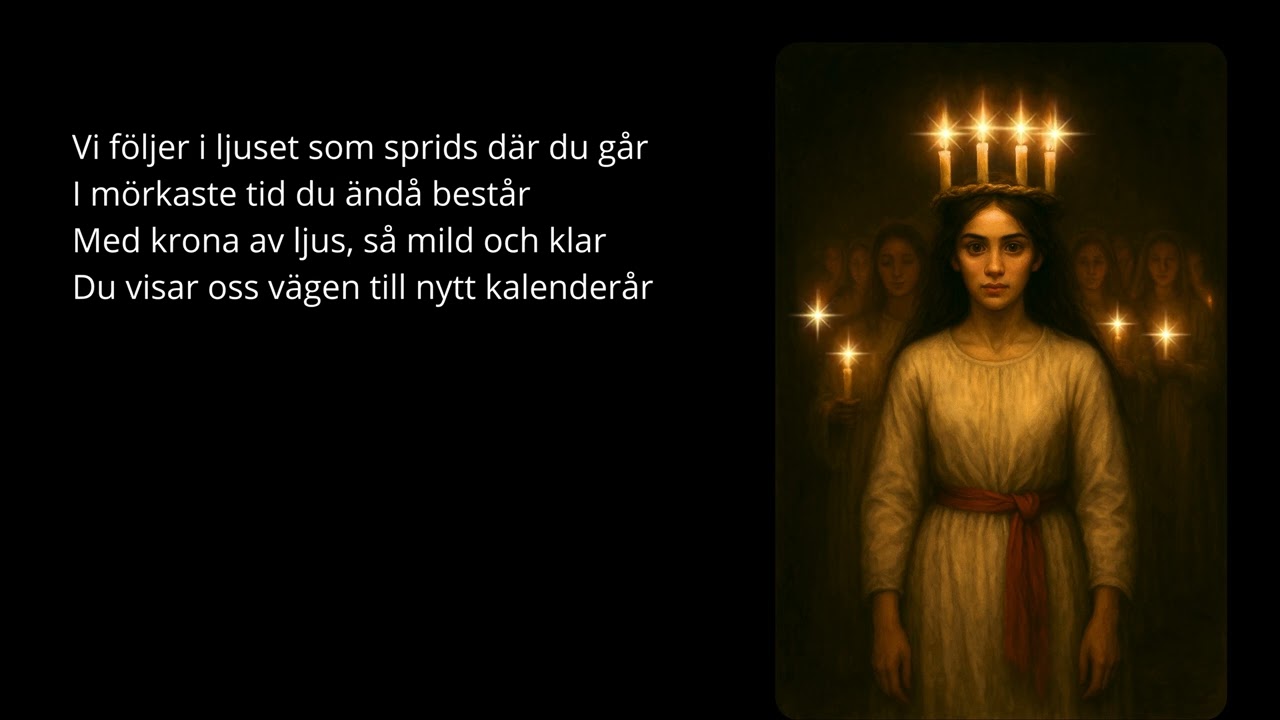 Lucia kommer med ett ljus