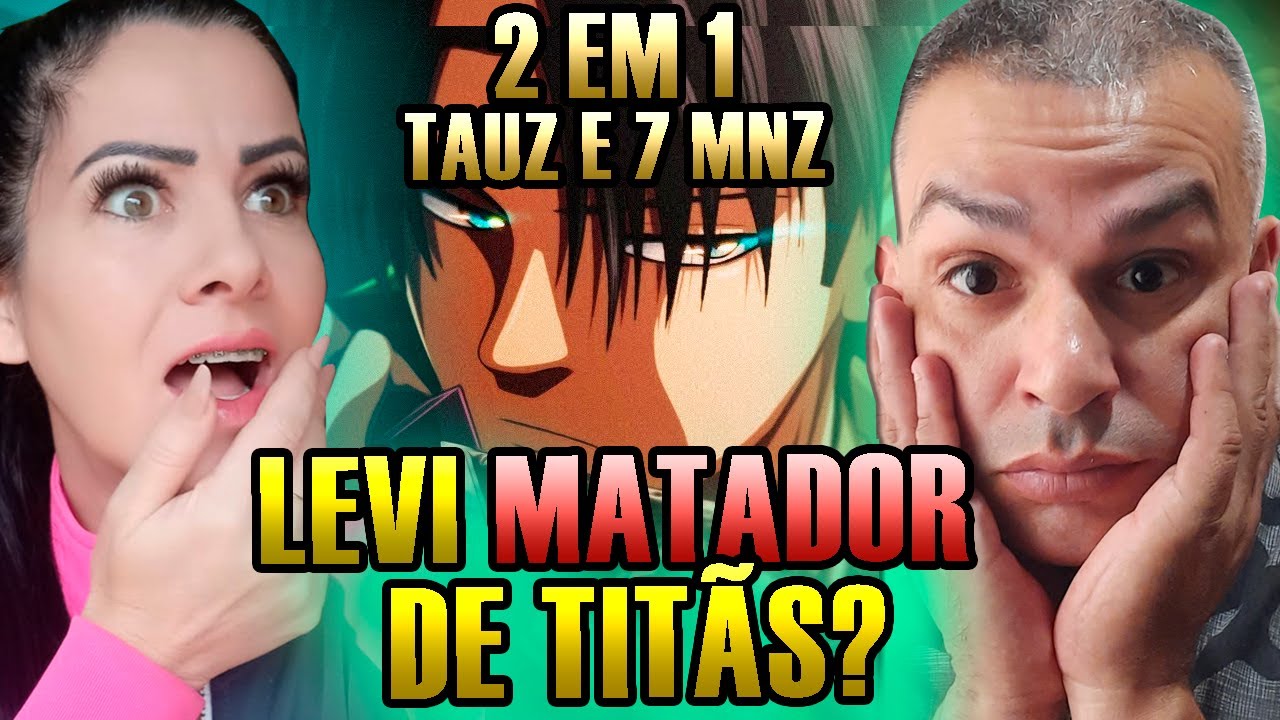 POLICIAL E M&Atilde;E react Rap do Capit&atilde;o Levi 7 MINUTOZ E TAUZ react attack on titan