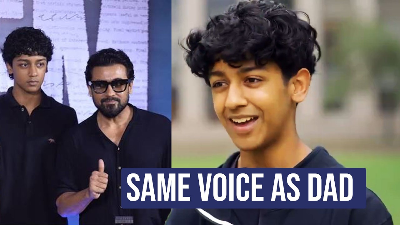 Hero Suriya's Son Dev Suriya Speaks ❤️, Fans Hear Young Suriya's Voice Again