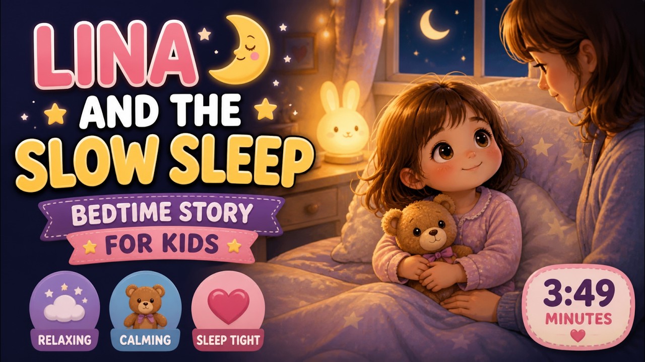 🌙✨ Mommy’s Bedtime Tales – Lina and the Slow Sleep Secret 🧸💤