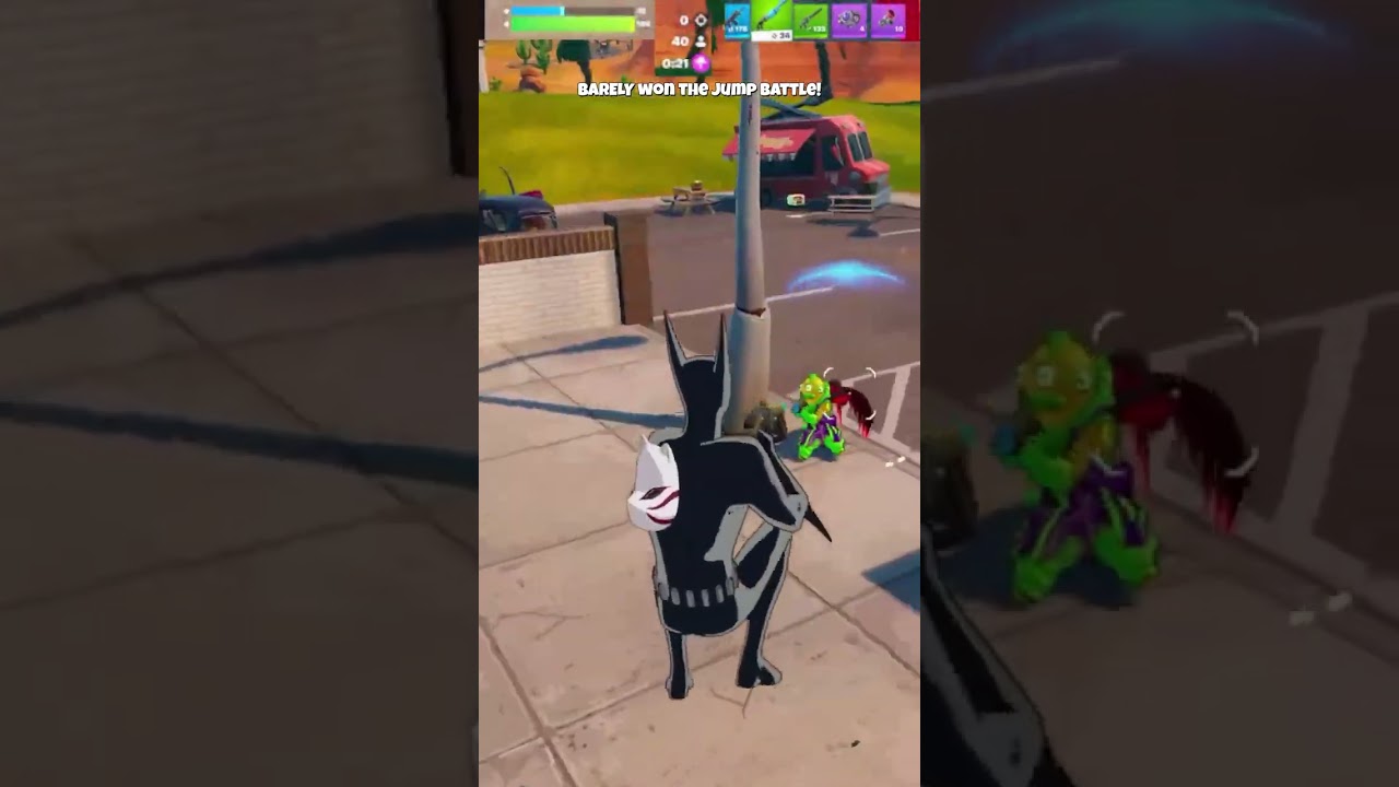 BARELY won the jump battle! 