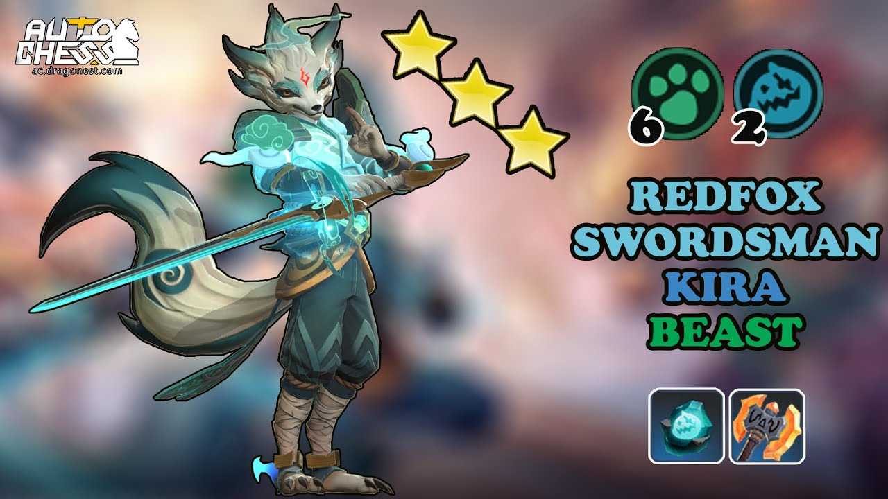 🦊REDFOX SWORDSMAN⭐️⭐️⭐️SWEEPING ALL ENEMY !!! BEST BUILDS YOU CAN CLIMB UP !!! - Auto Chess Mobile