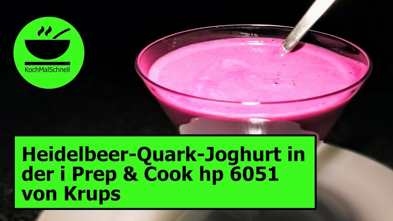 Heidelbeer-Quark-Joghurt mit der i Prep & Cook hp 6051 von Krups mit KochMalSchnell