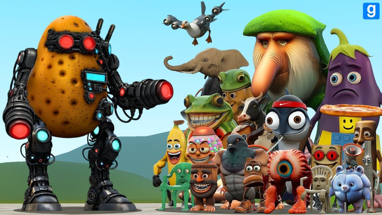 I FOUND NEW BULBATRONIX 3000 FROM ITALIAN BRAINROT ANIMALS MEMES in Garry's Mod!