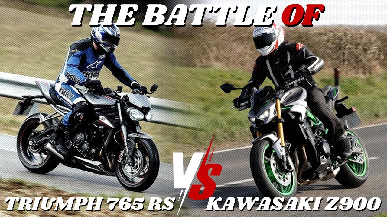 Triumph Street Triple 765 RS против Kawasaki Z900: взгляните на различия между этими двумя мотоци...