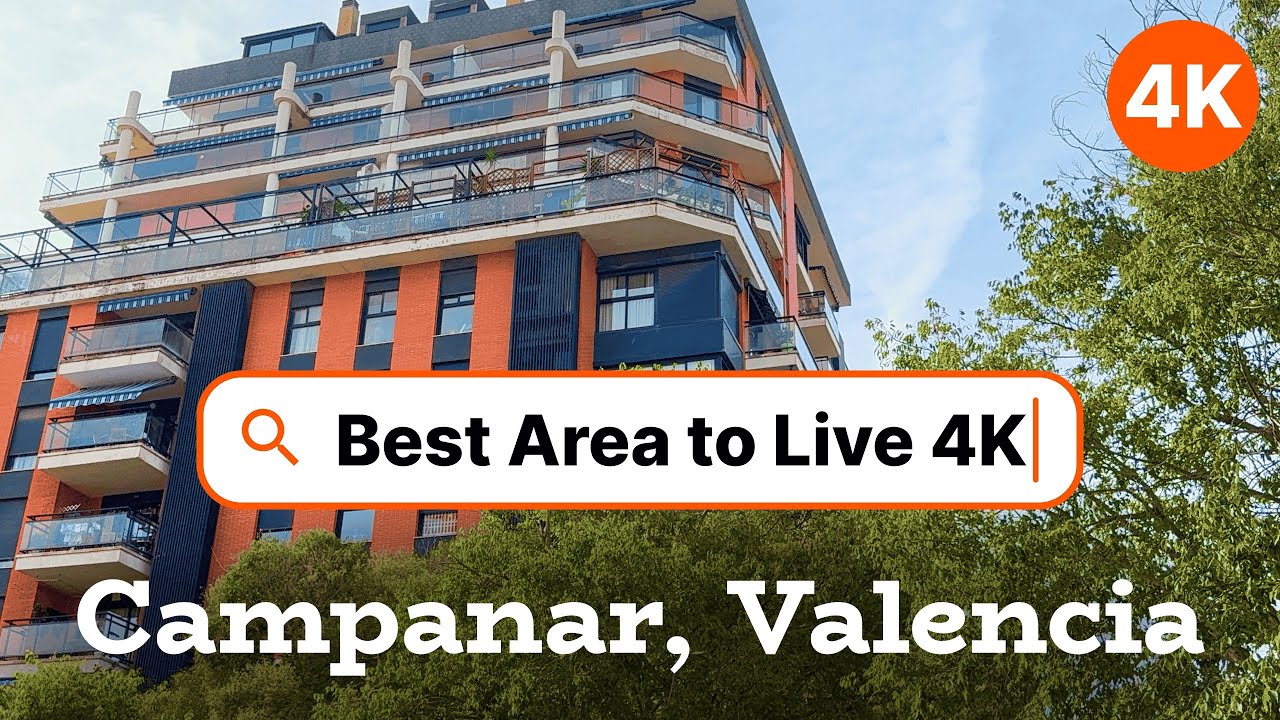 Valencia Campanar Walk &mdash; Sunny Day in One of the Best Neighborhoods | 4K HDR (No Commentary)