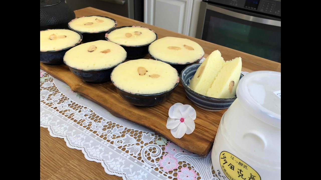 [酸奶蒸蛋糕] - 松軟爽口彈性好，顏色天然亮麗，蛋味香濃，酸奶營養，不躁不熟，老少咸宜。