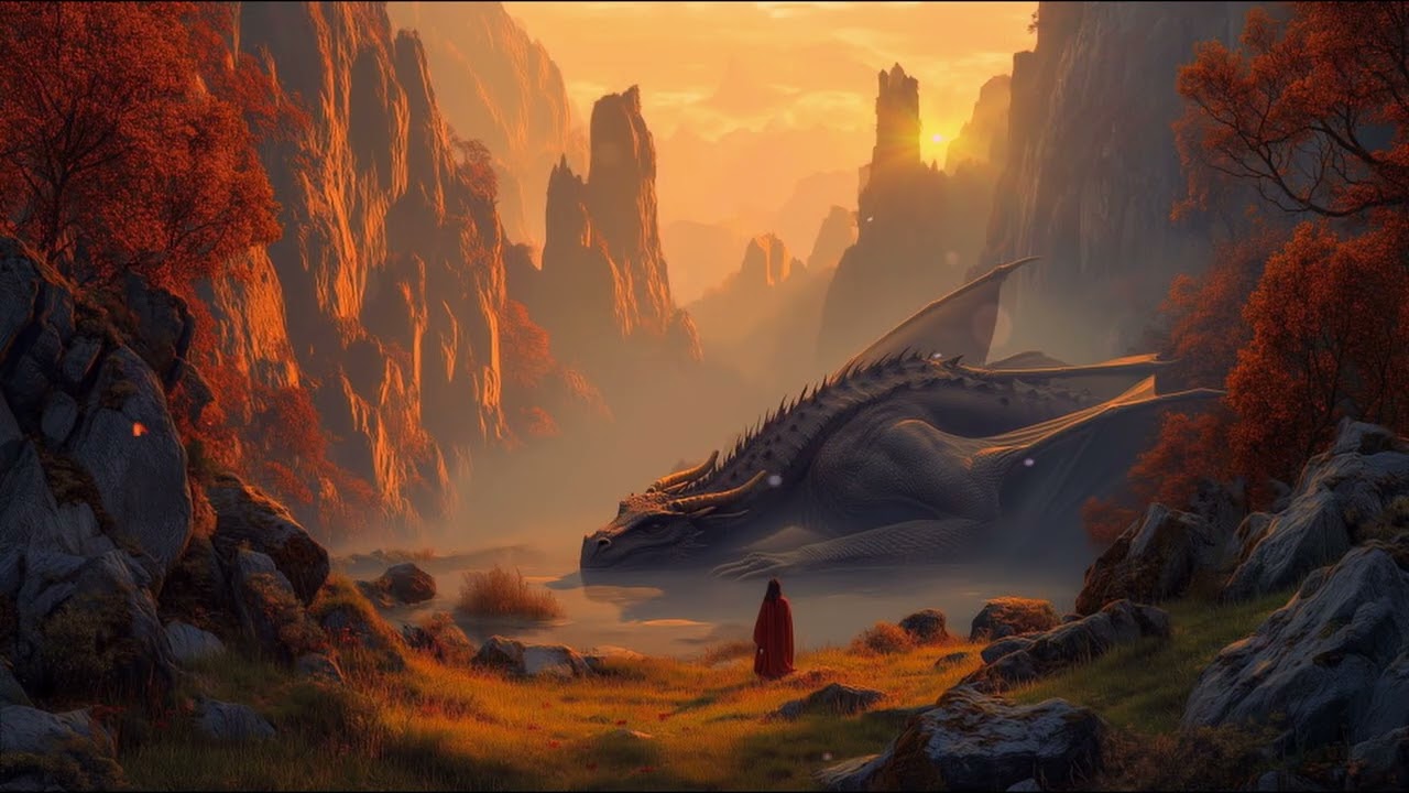 Where the Dragon Waits | Epic Sunset Fantasy Ambient Music