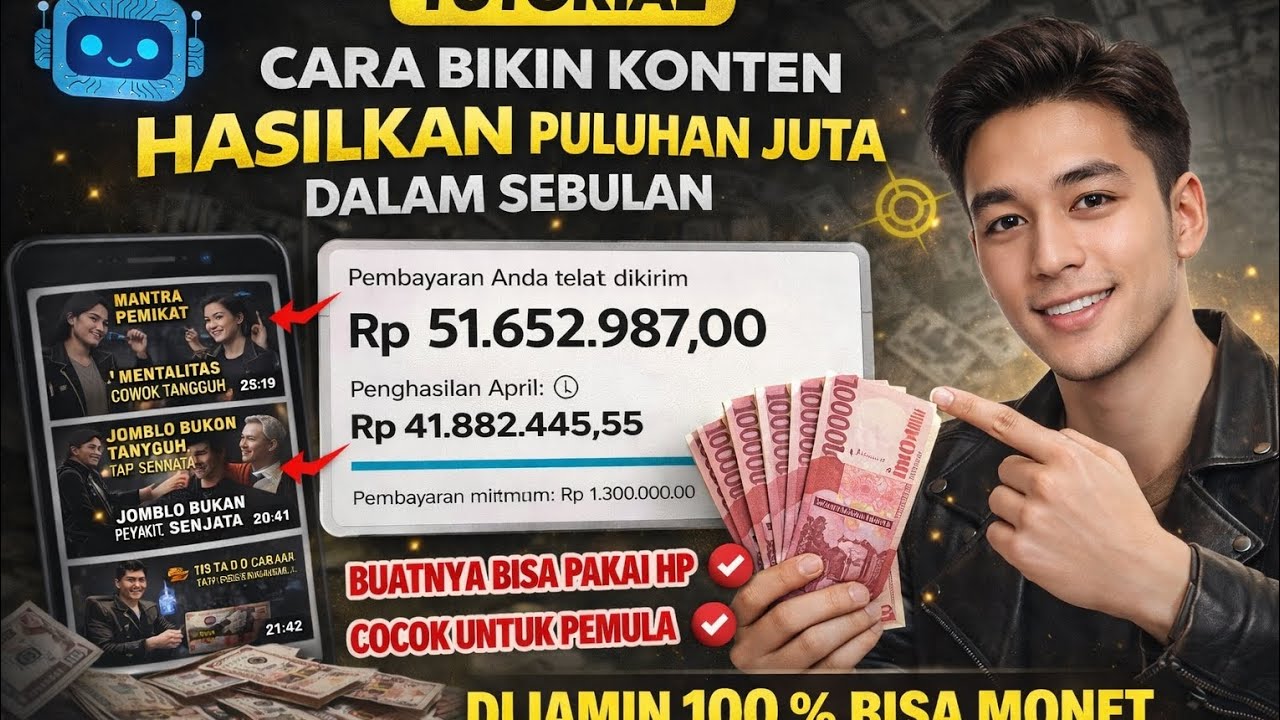 RAHASIA IDE KONTEN YANG HASILKAN PULUHAN JUTA / BULAN! 🔥 Tutorial STEP BY STEP (PEMULA WAJIB NONTON)