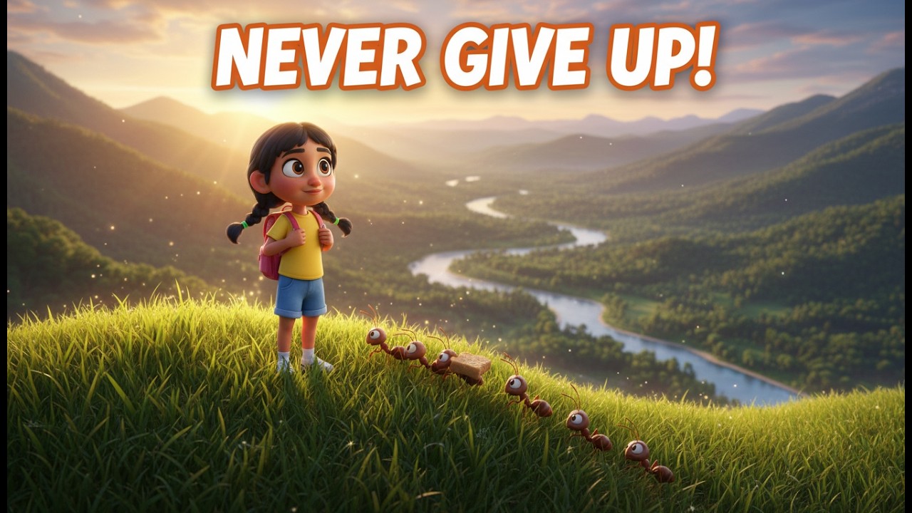 Never Give Up | The Girl Who Climbed the Hill Kids Story