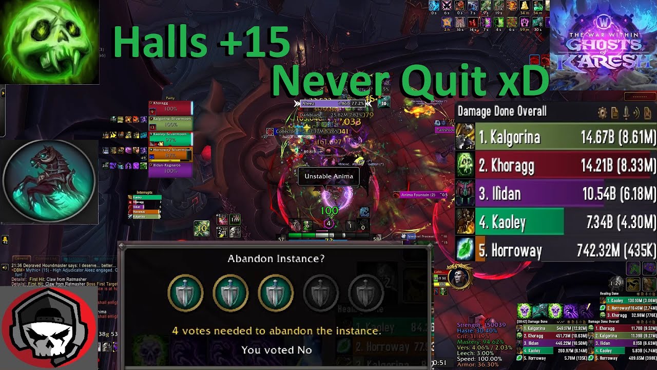 Halls of Atonement 15+ | 8.33M DPS Unholy DK Rider M+ | Ui + Live Rotation 11.2