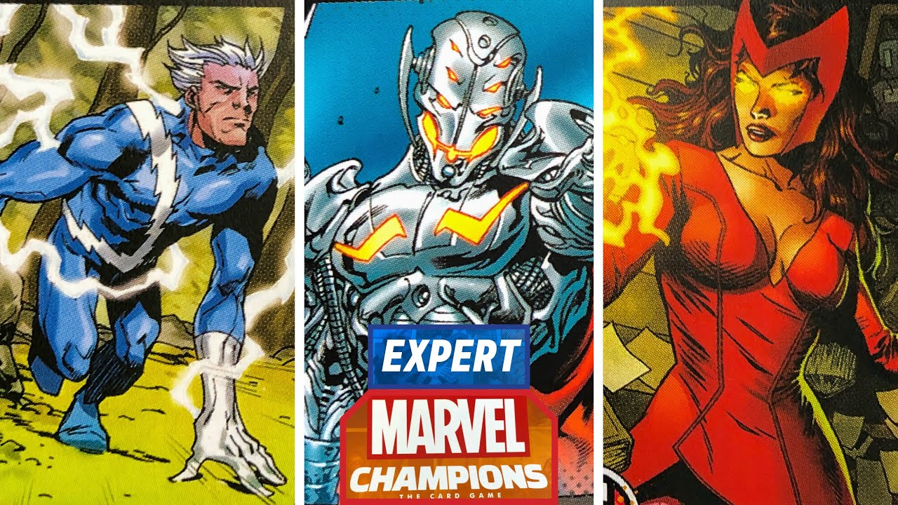 SCARLET WITCH & QUICKSILVER vs Expert ULTRON in MARVEL CHAMPIONS the Card Game