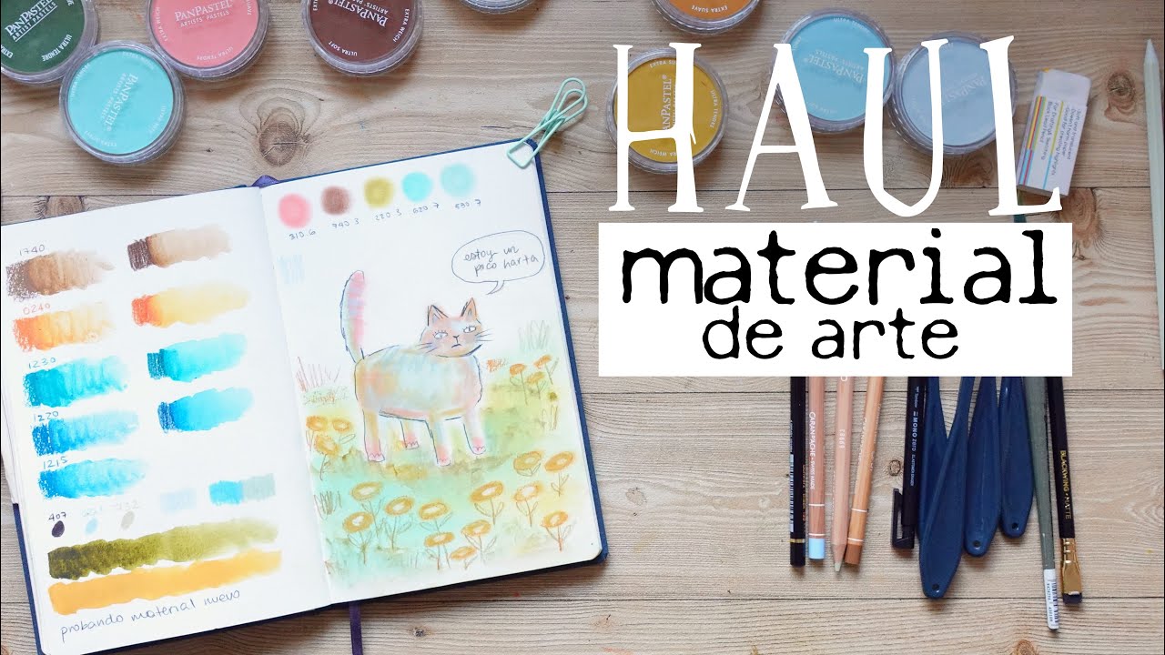 Probando y pintando con material de ARTE de @Craftelier Es. Laura inguz