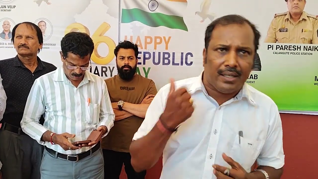 Dipesh naik on memorandum given to calangute sarpanch jojeph siqveira on Bill's.