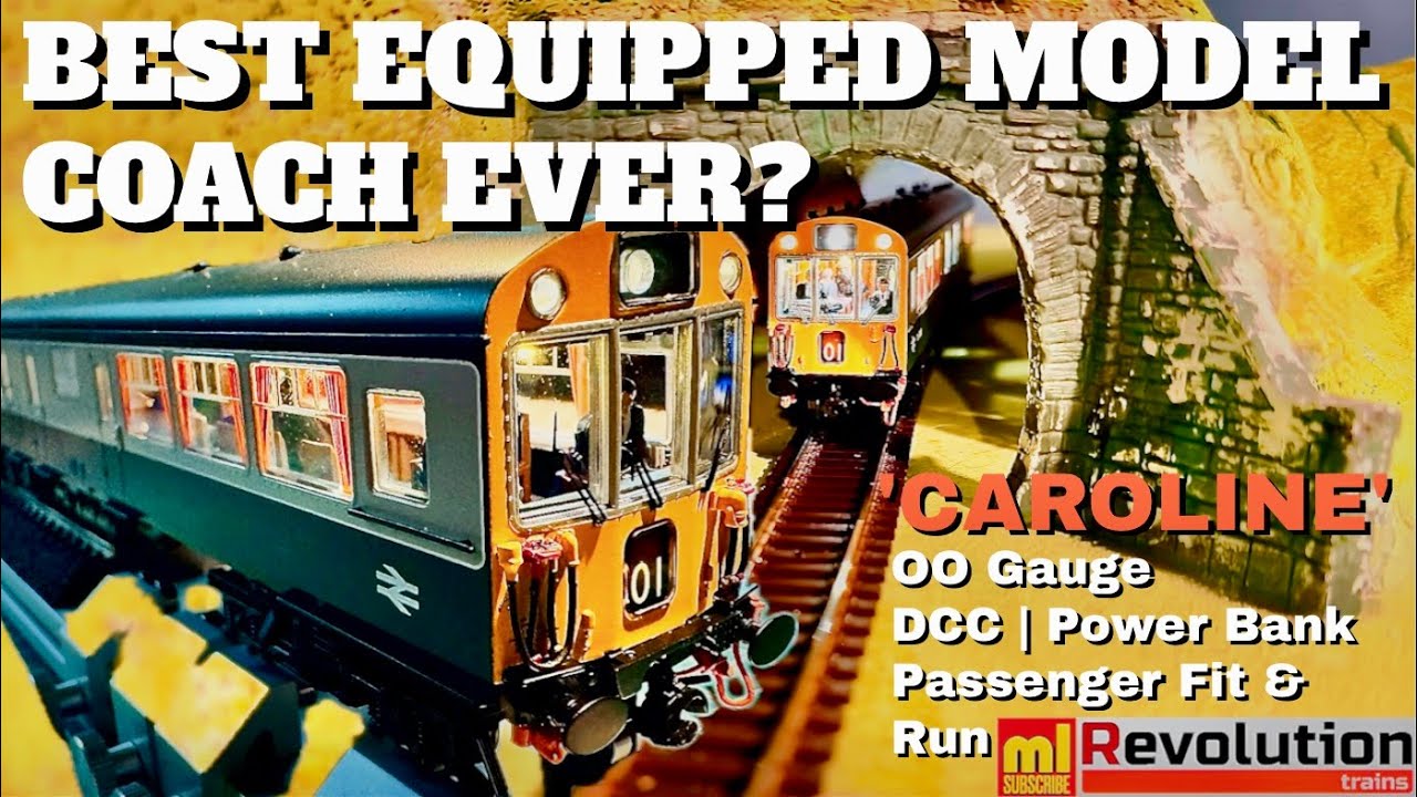 Model Railway Revolution Trains Caroline Inspection Coach Power Bank & CORRECT DCC FIT Review | ml47