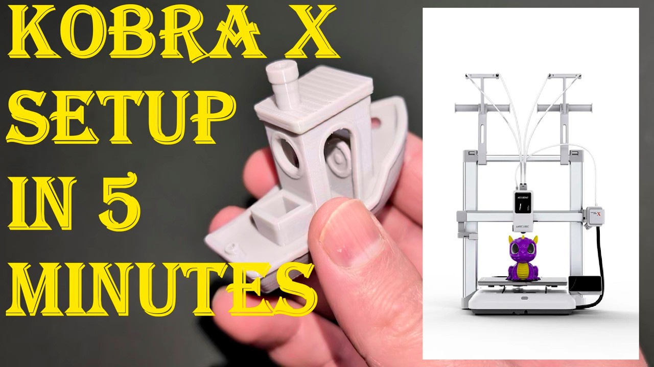 Настройка Anycubic Kobra X #3dprinter #anycubic