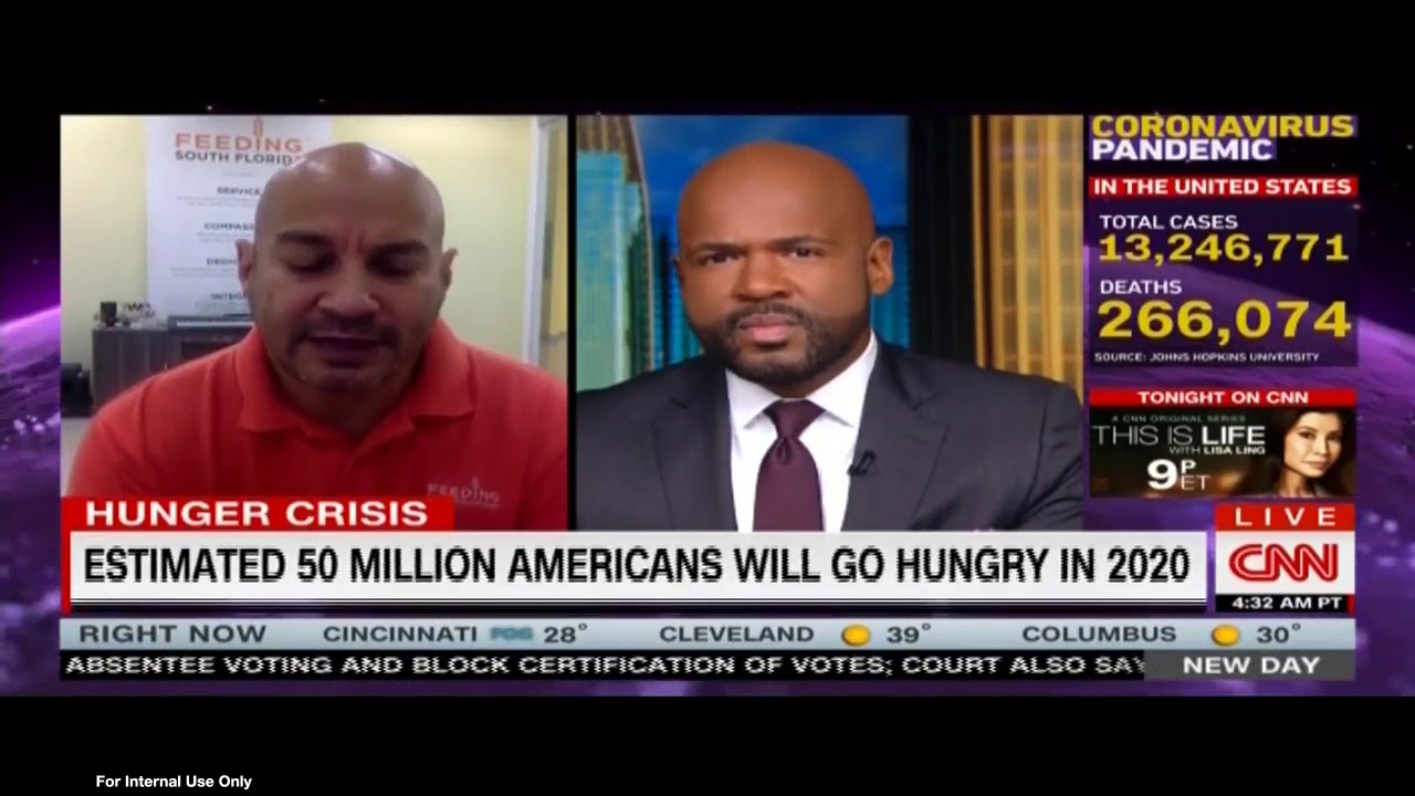 Feeding South Florida CEO and President Paco V&eacute;lez on CNN New Day