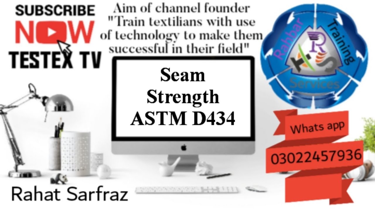 Seam Slippage | ASTM D434 | Textile testing @Testextv #testextv #rahatsarfraz