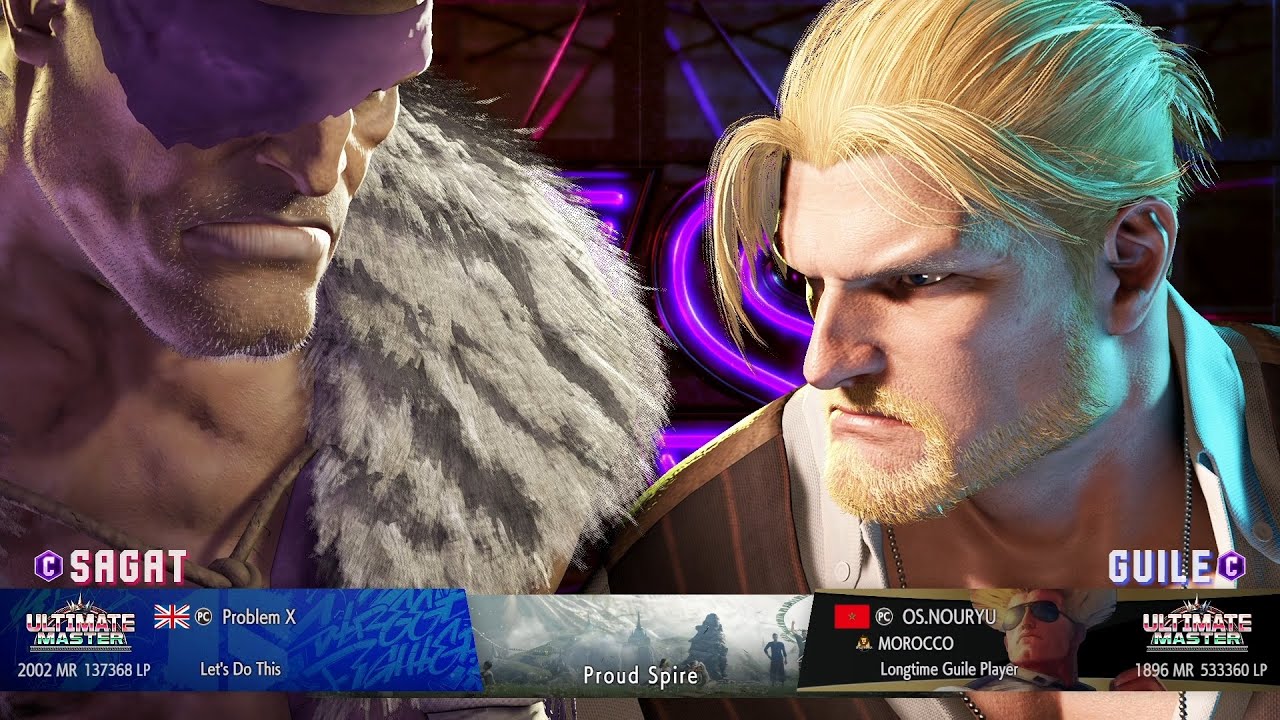 Problem X (Sagat) vs OS.NOURYU (Guile) SF6 Randek Match
