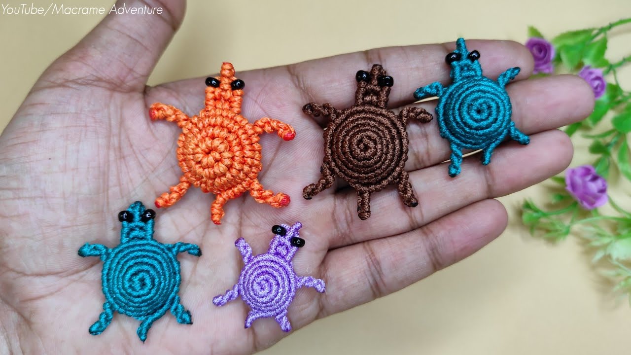 DIY Handmade Macrame Turtle 🐢