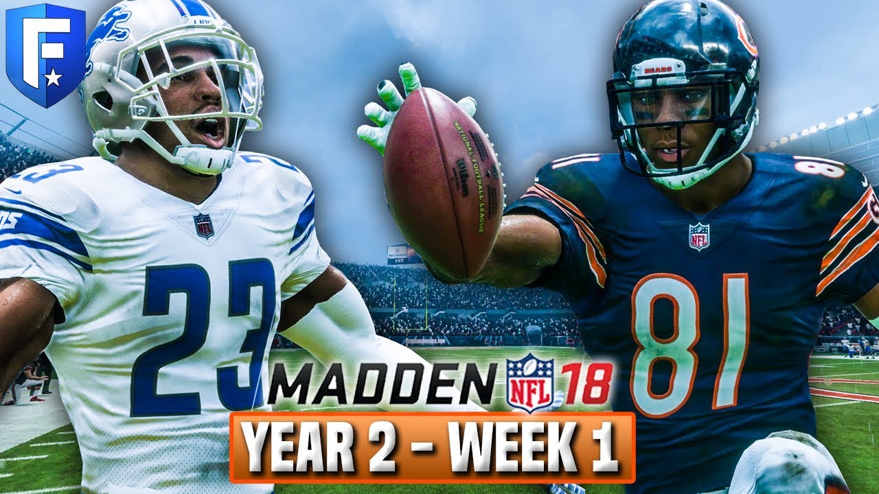Madden 18 Bears Franchise Year 2 - Week 1 vs Lions | Ep.22