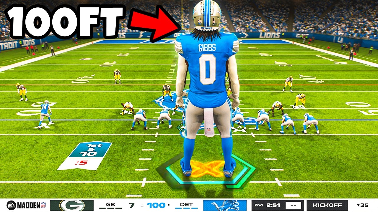 I Made Jahmyr Gibbs 100FT Tall...