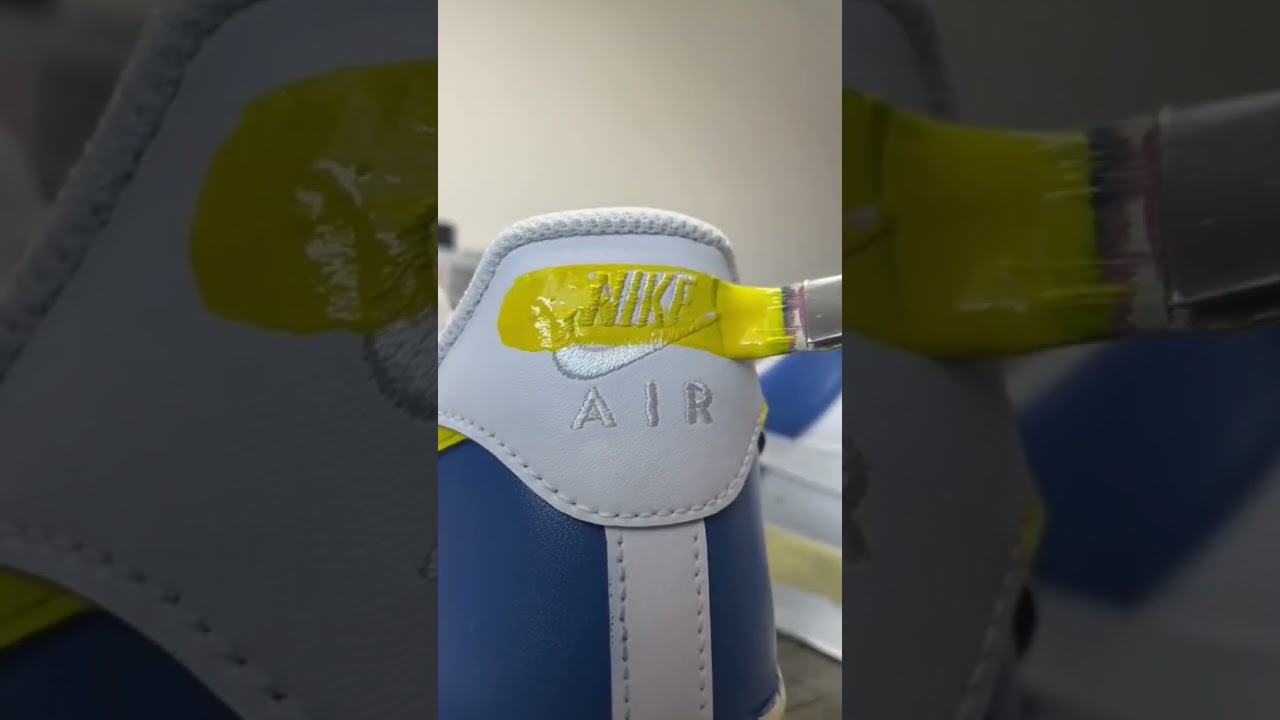 SATISFYING shoe painting!👟 (WAIT FOR IT!) #shoes #satisfying #custom #sneakers