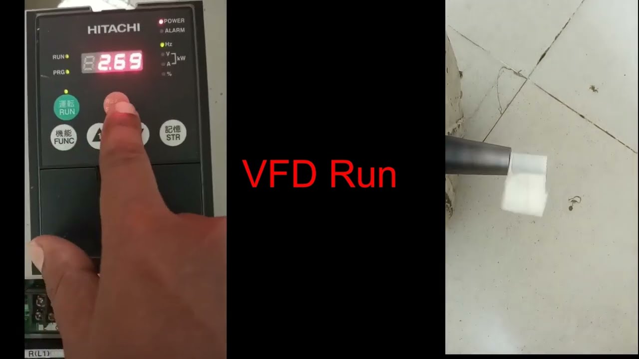 Hitachi VFD Factory Reset || L700 Parameter setting || Keypad & Terminal Mode || Simulation.